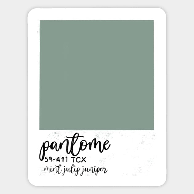 PANTOME Mint Julip Juniper Sticker by MissCassieBee